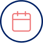 Calendar logo in pink